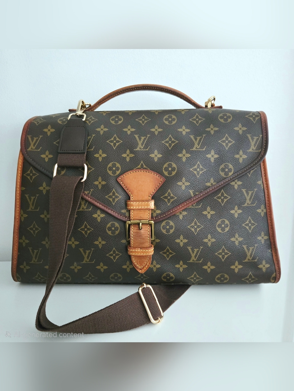 Authentic LOUIS VUITTON LV Beverly GM Monogram Business Crossbody Laptop Bag